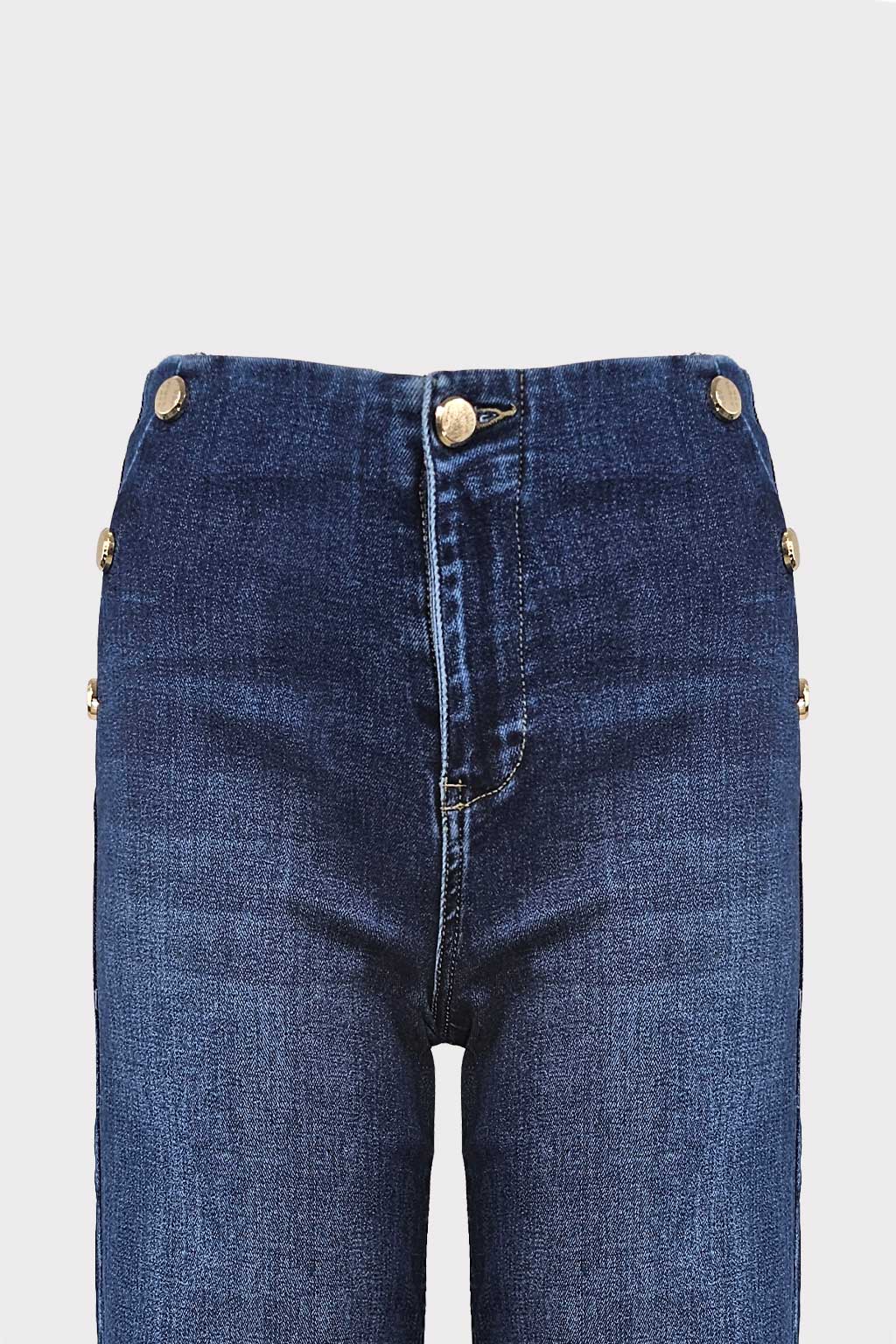 Jeans bottoni laterali