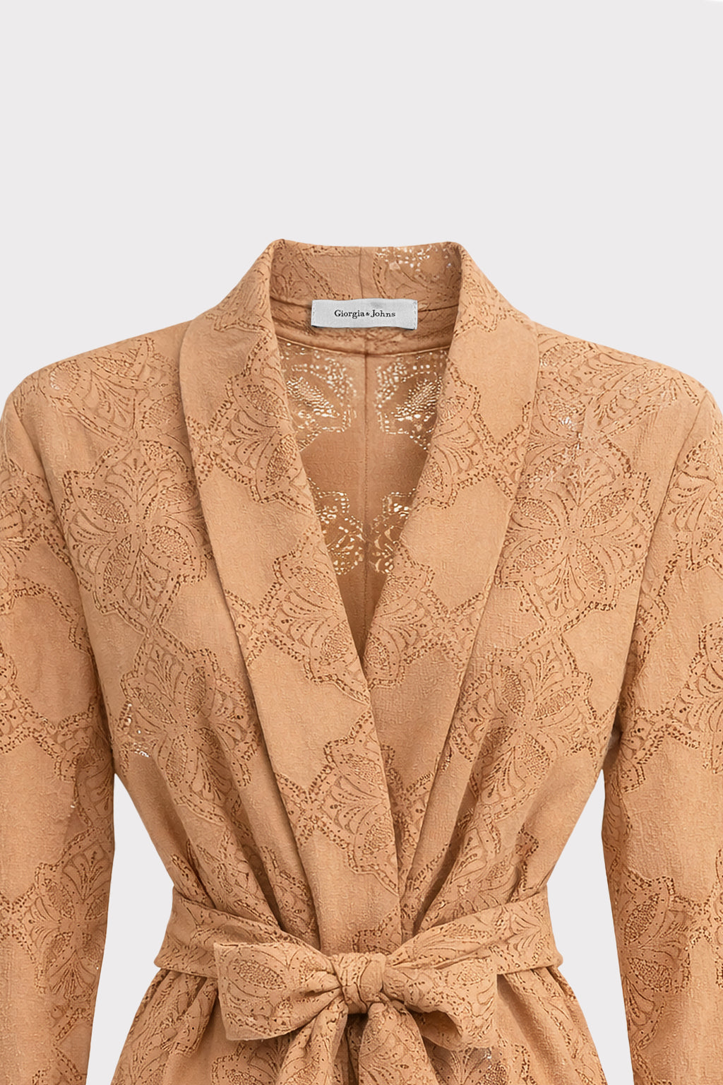 Giacca macrame' con cintura
