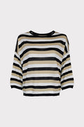 Maglia scatola riga lurex