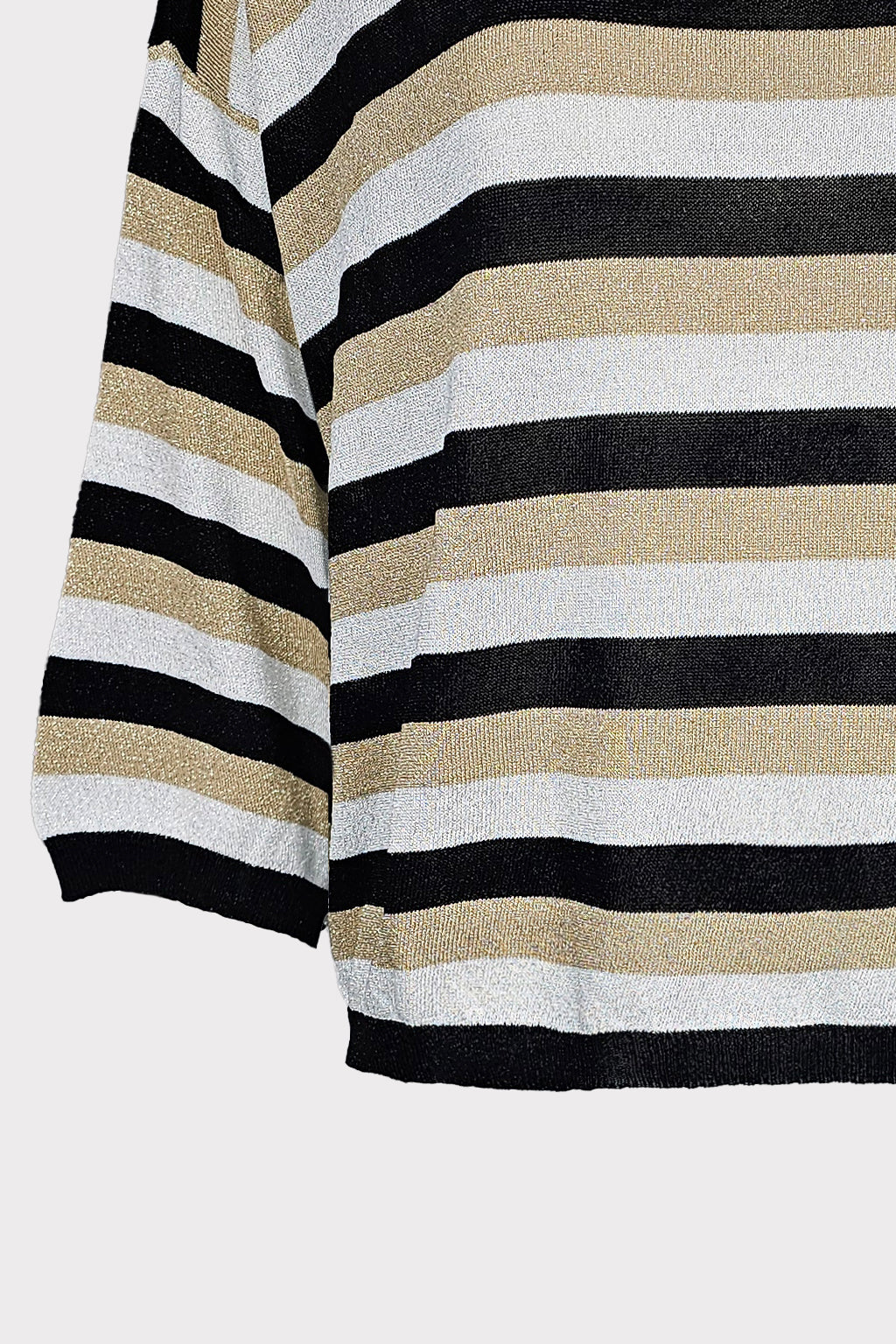 Maglia scatola riga lurex