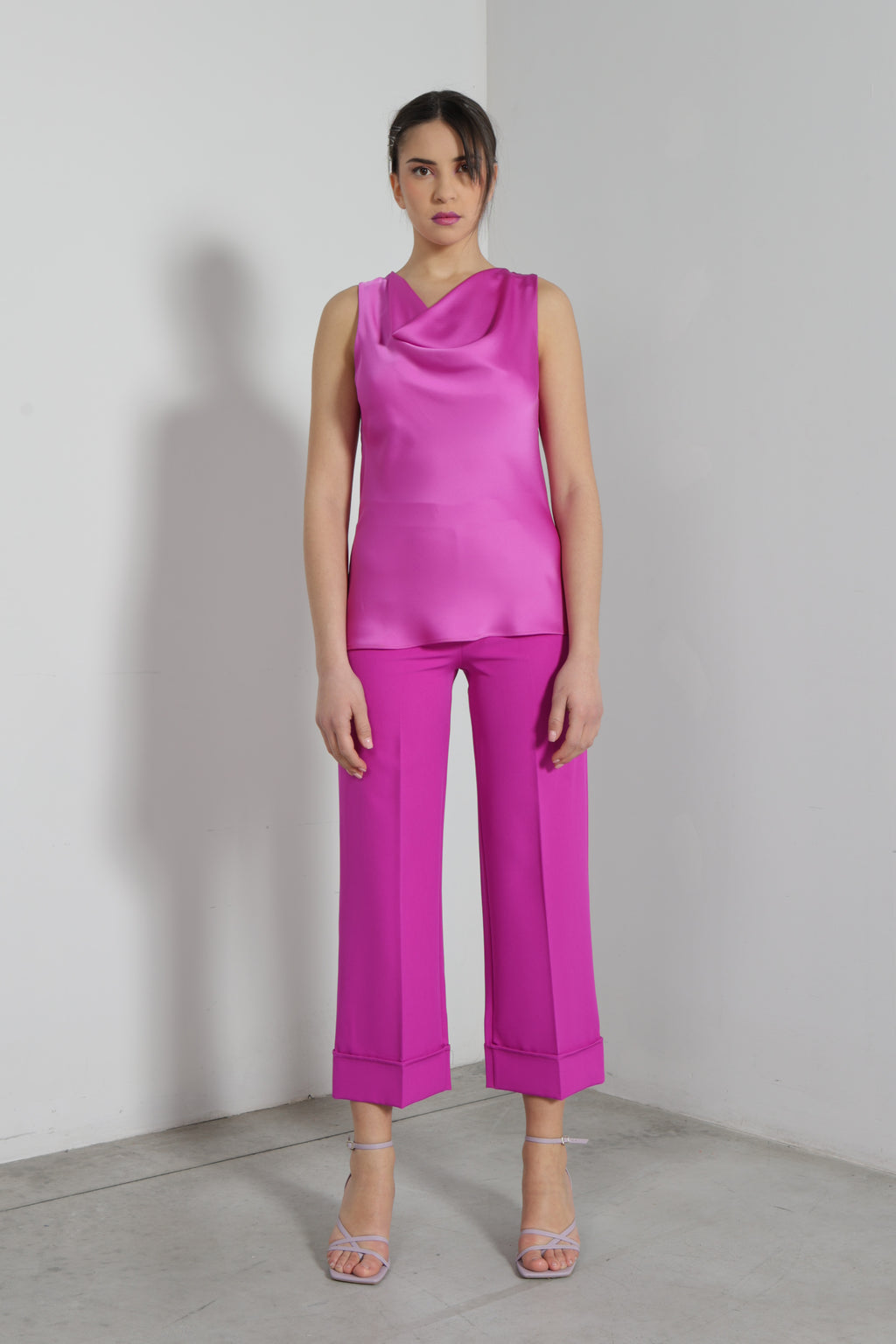 Blusa scollo sciallato