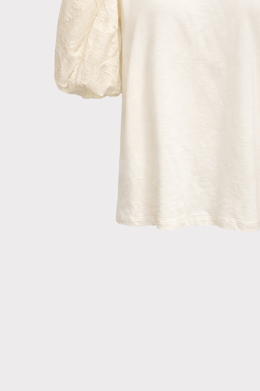 T-shirt maniche ricamate