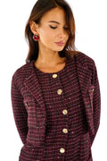 Abito tweed bottoni metallici