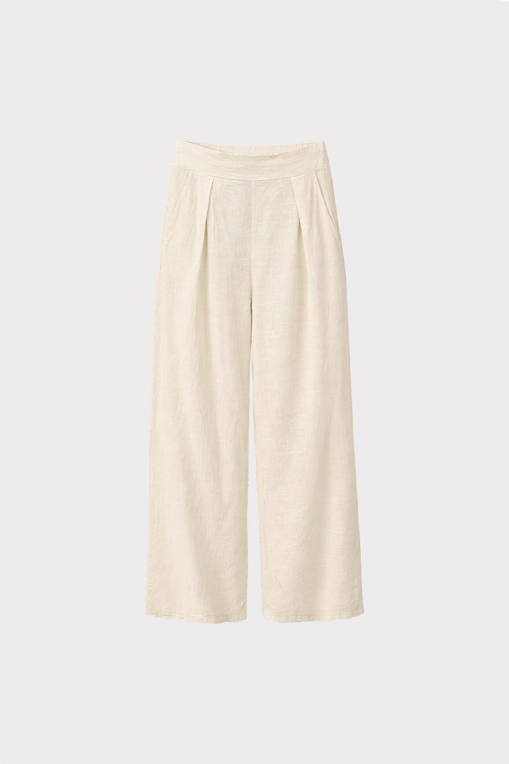 Pantalone cotone fiammato