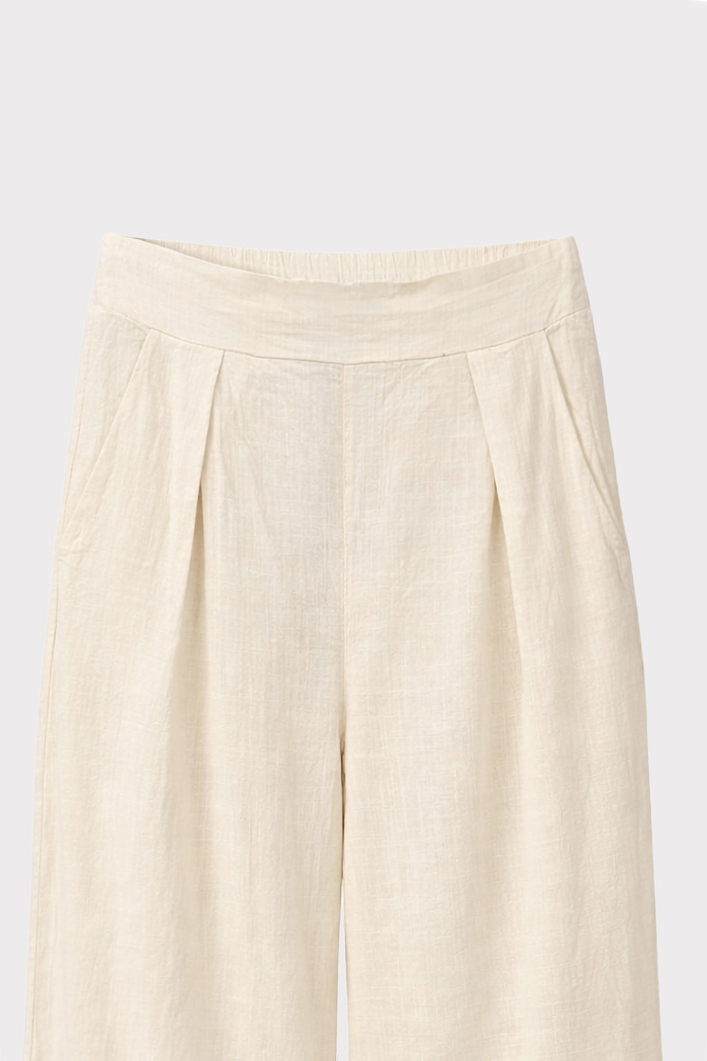 Pantalone cotone fiammato