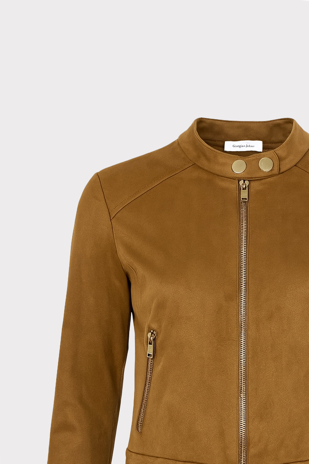 Giacca effetto suede