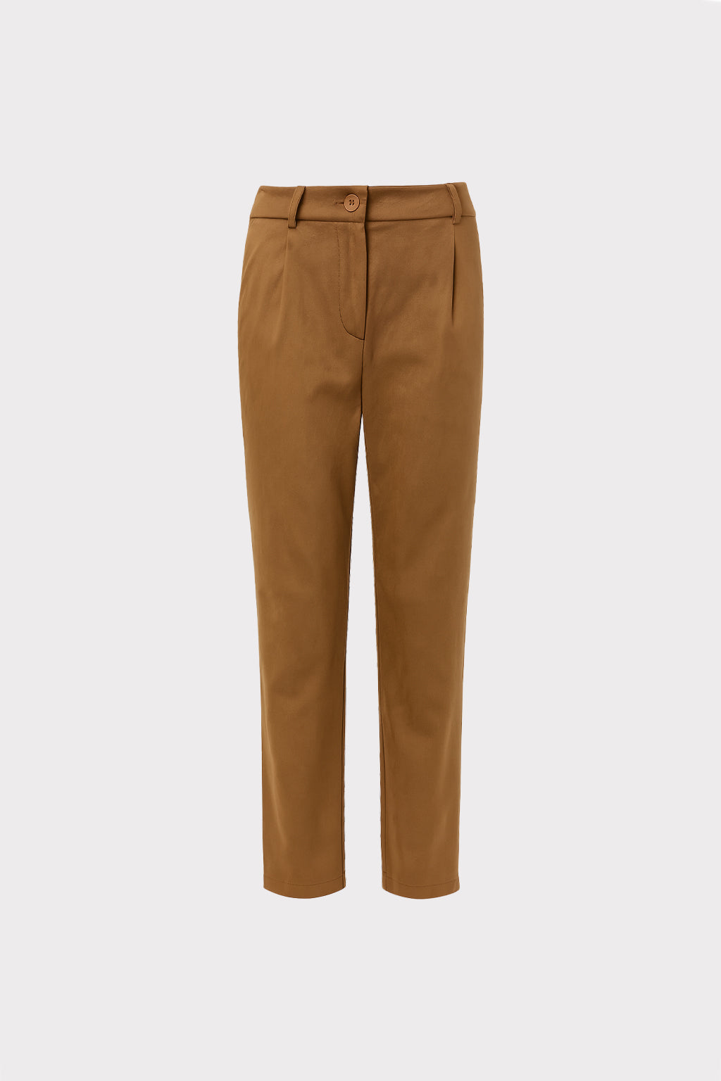 Pantaloni effetto suede