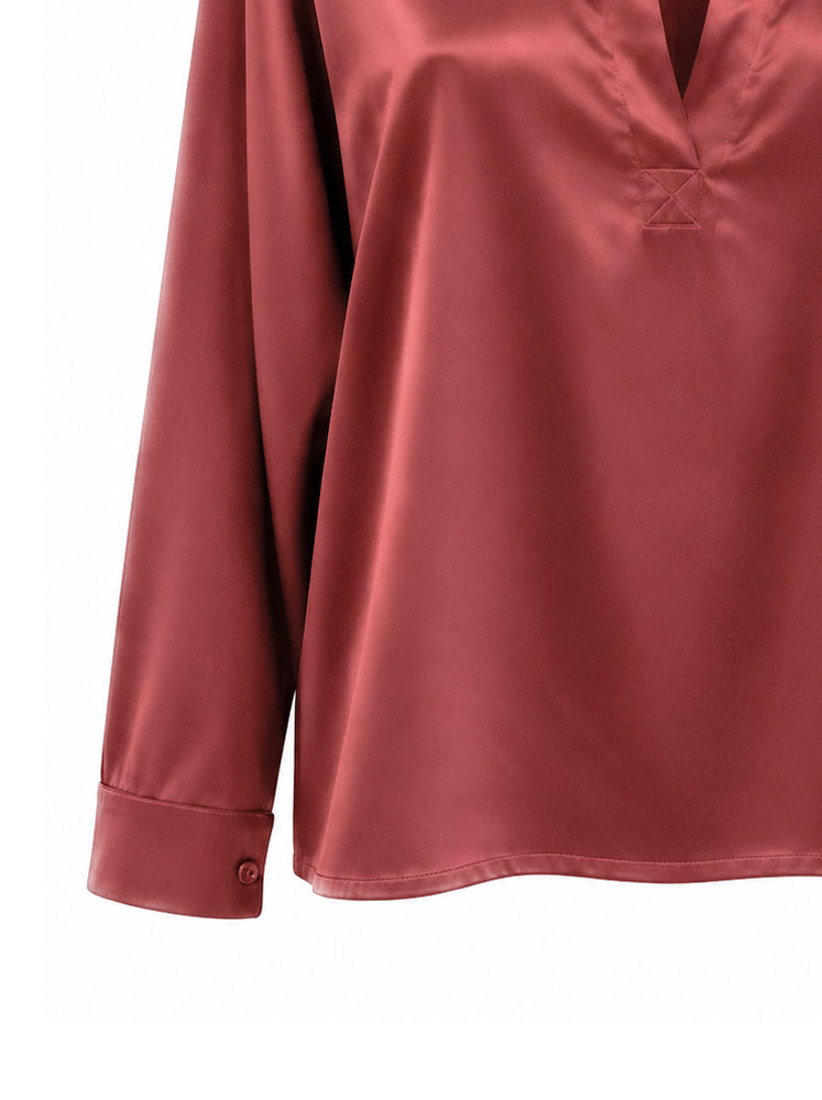 Blusa fluida colletto camicia