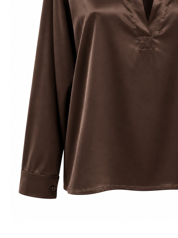Blusa fluida colletto camicia