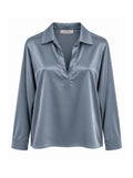 Blusa fluida colletto camicia