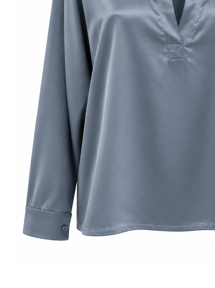 Blusa fluida colletto camicia