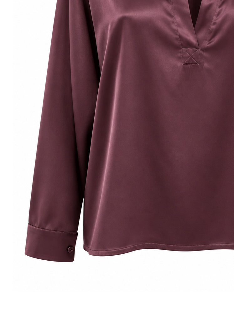 Blusa fluida colletto camicia