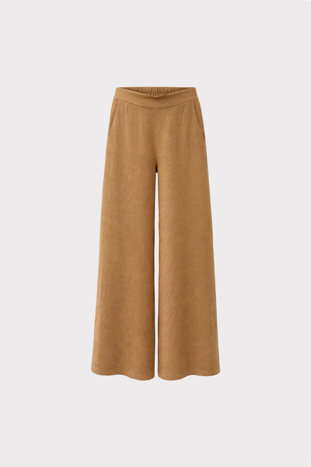 Pantalone ampio lino viscosa
