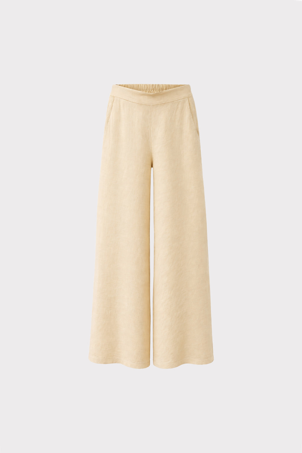 Pantalone ampio lino viscosa