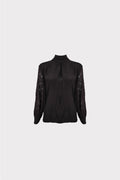 Blusa maniche pizzo
