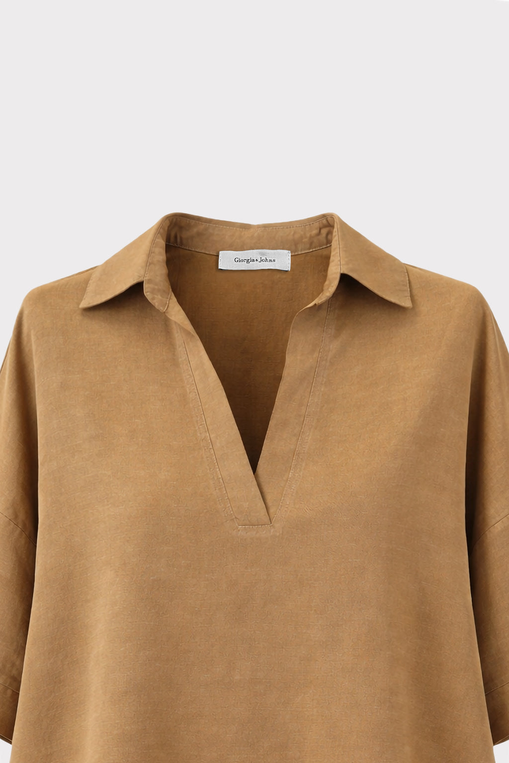 Blusa in lino viscosa