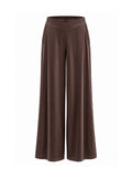Pantaloni satin con retro elastico