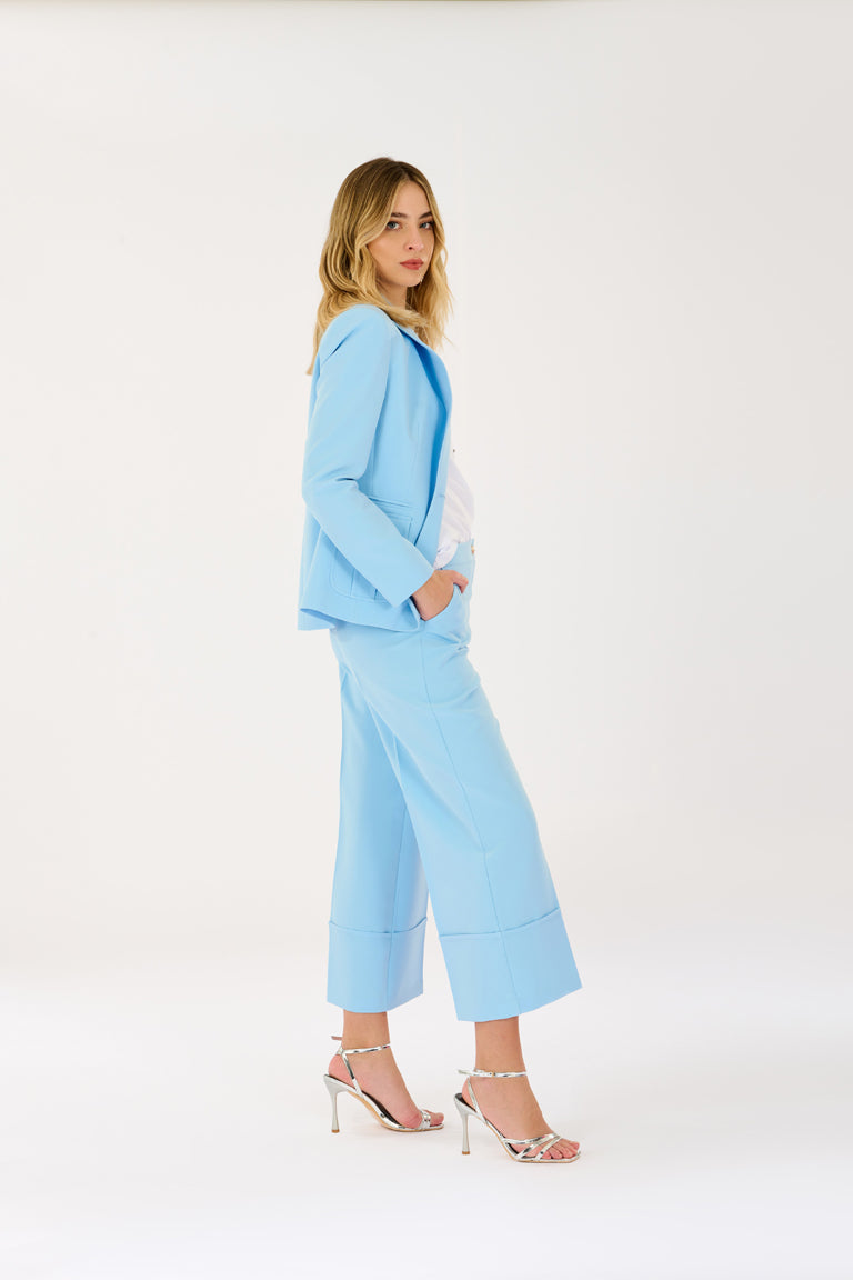 Panta-culotte con piegone