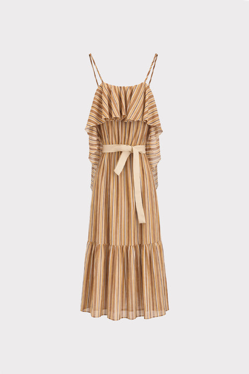 Abito a righe in cotone