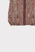 Gilet tweed con zip