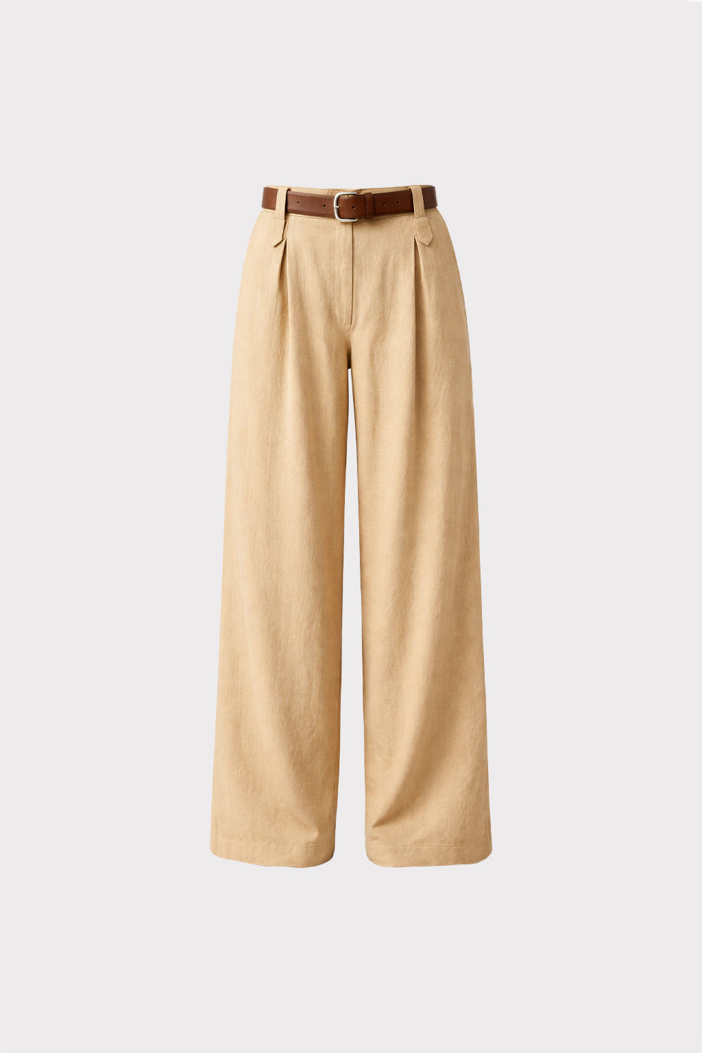 Pantalone ampio in lino