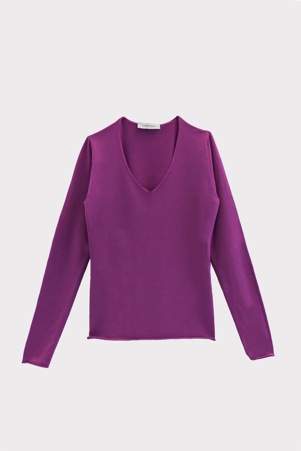 Maglia basic scollo V