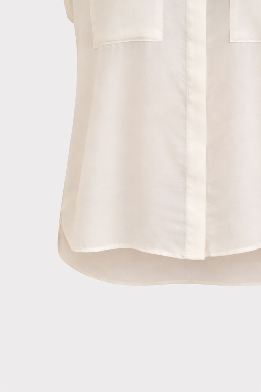Camicia in crepe con taschini