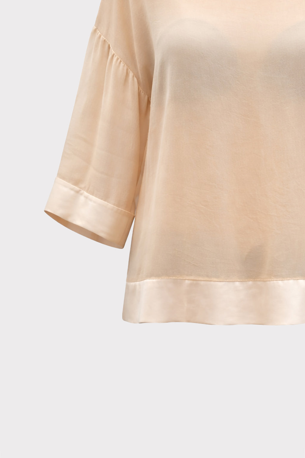 Blusa over semitrasparente