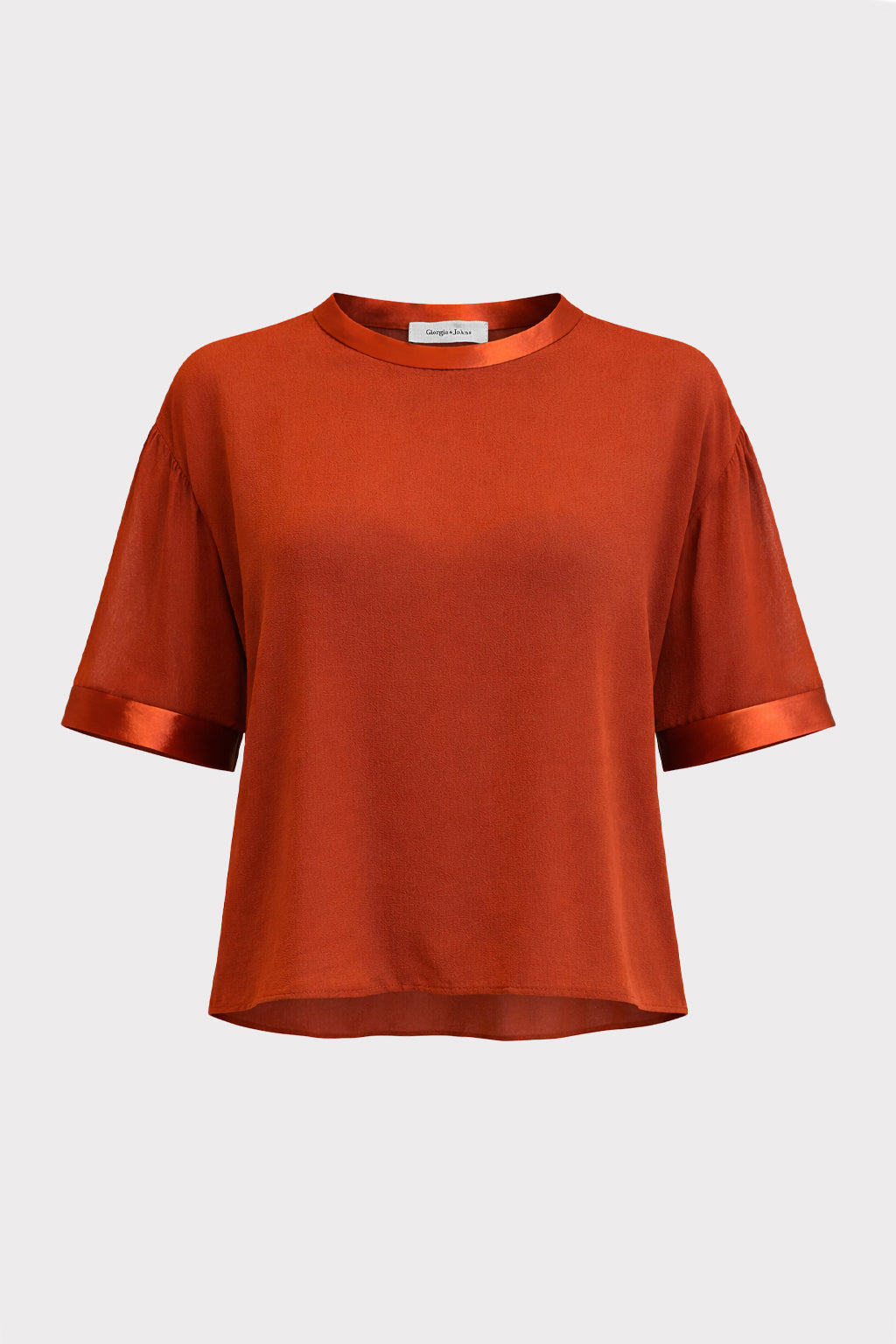 T shirt in georgette