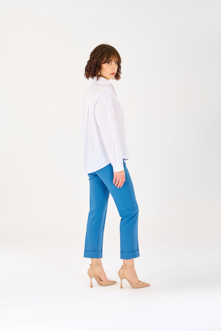 Pantalone con risvolto