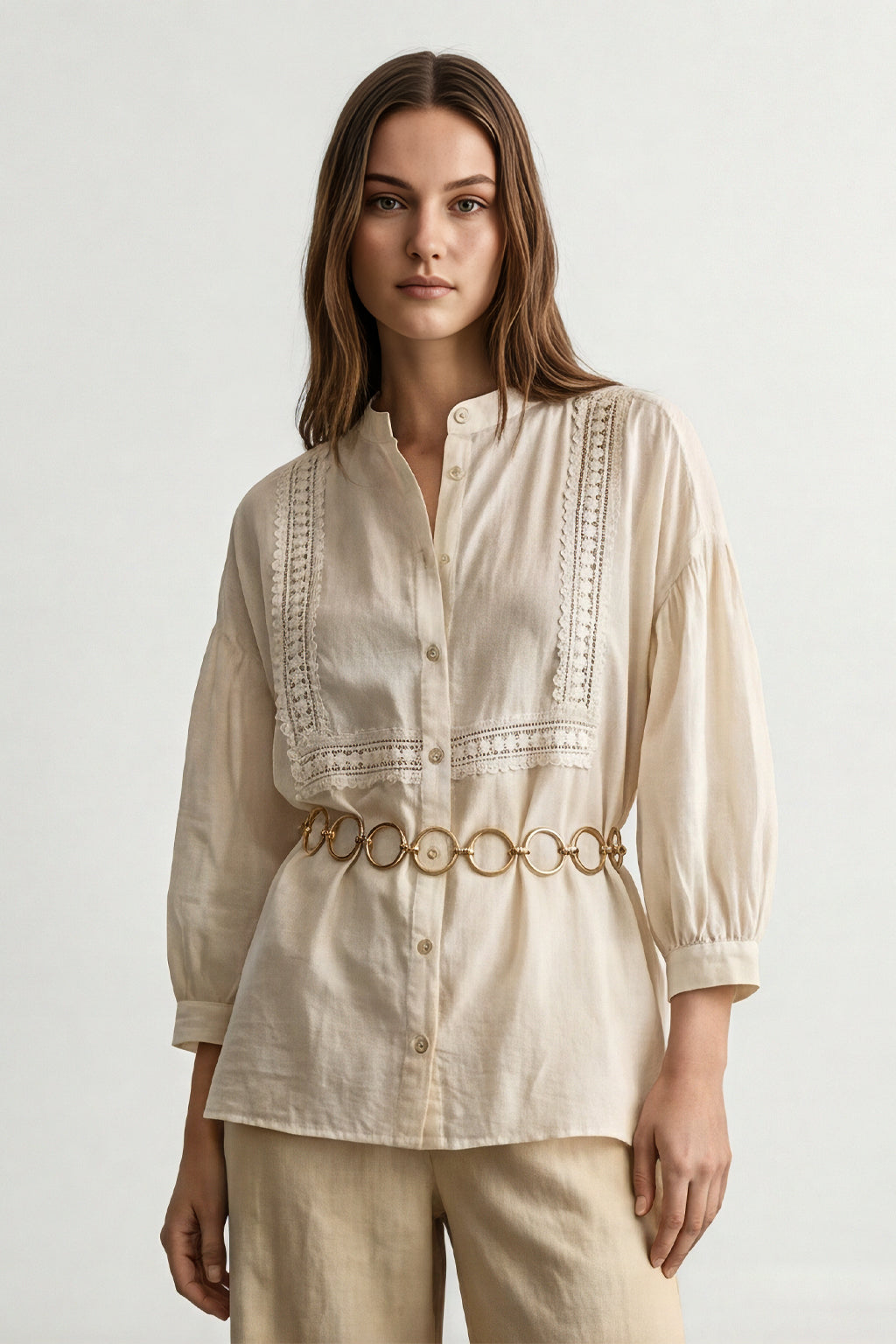 Camicia con passamaneria