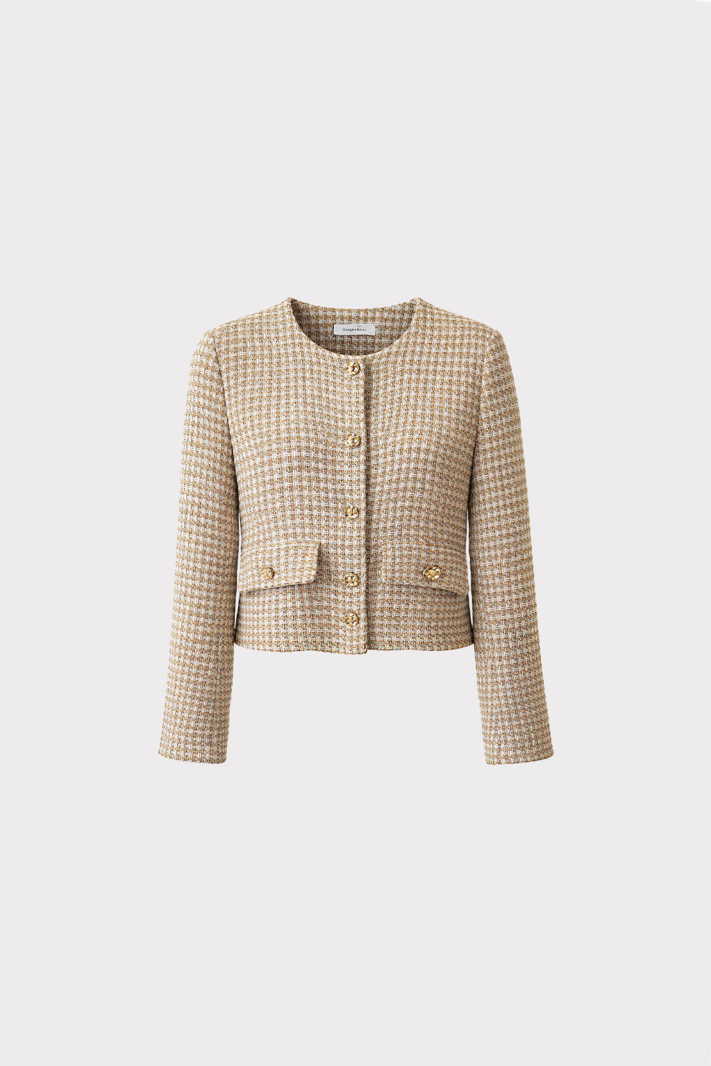 Giacca corta pied de poule