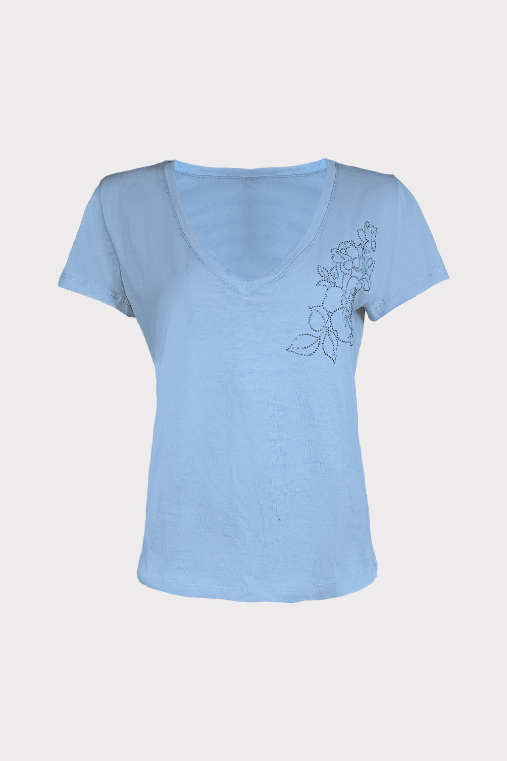 T-shirt rosa strass