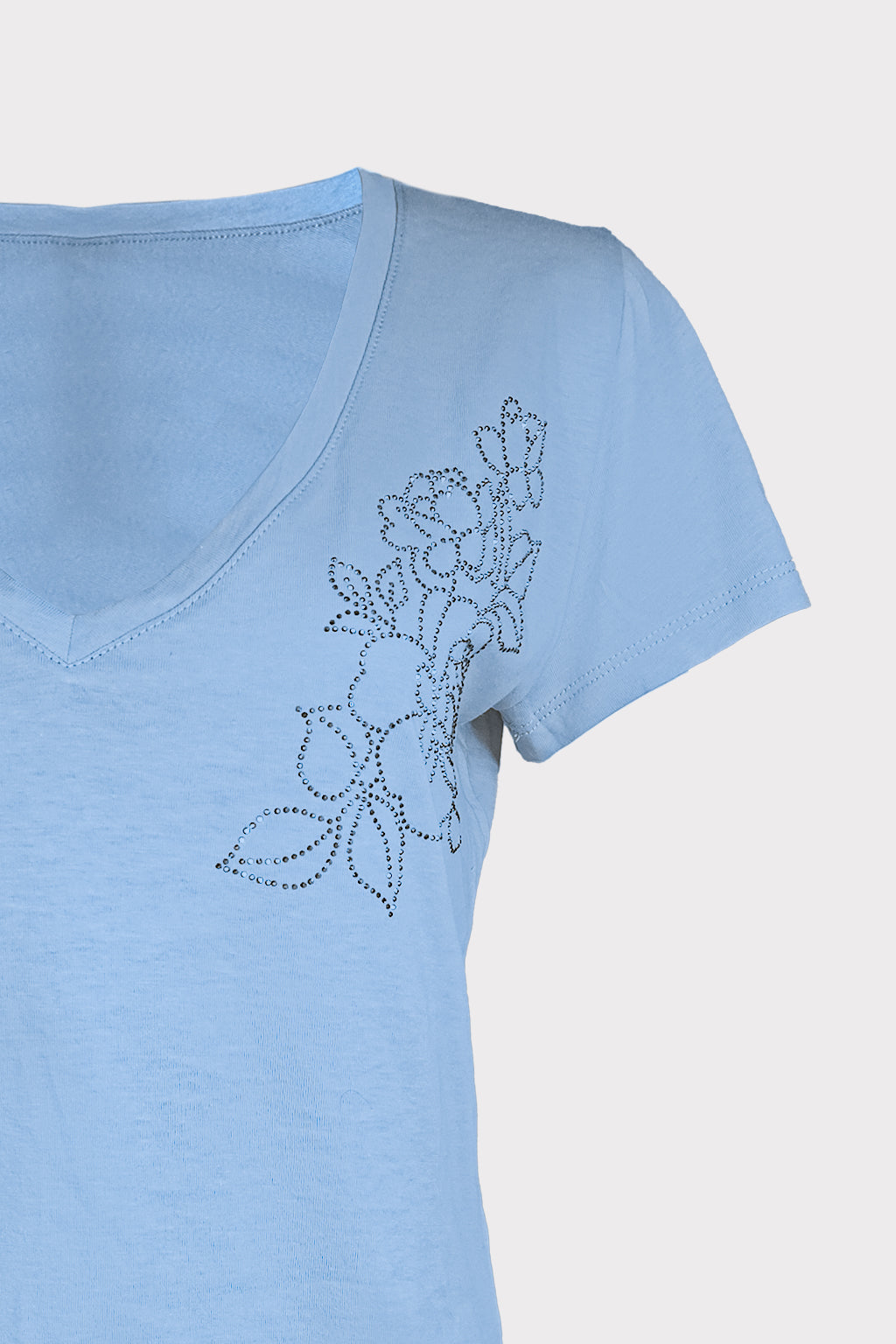 T-shirt rosa strass