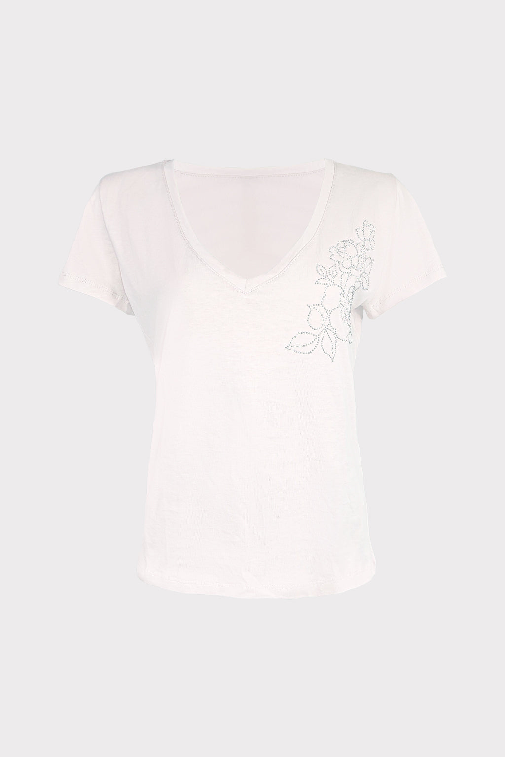 T-shirt rosa strass