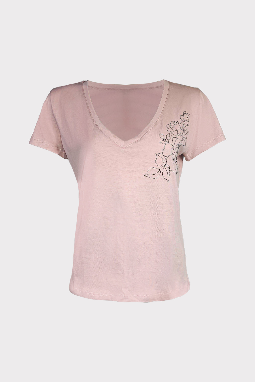 T-shirt rosa strass
