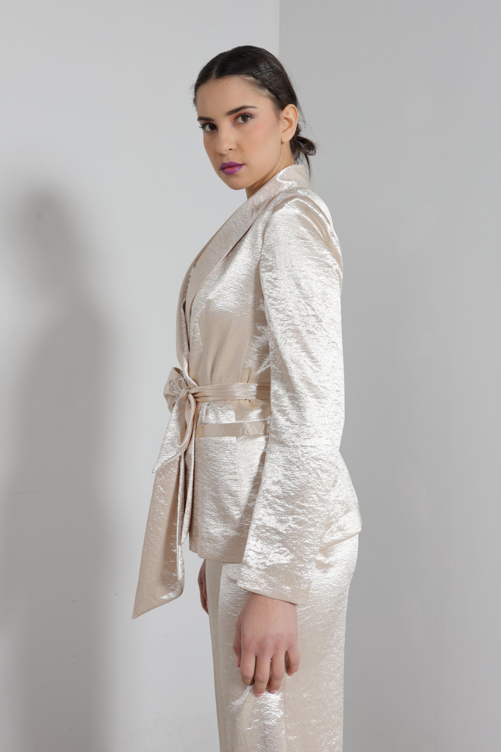 Giacca vestaglia satin