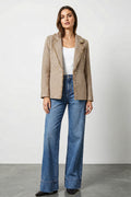 Blazer tweed trama check