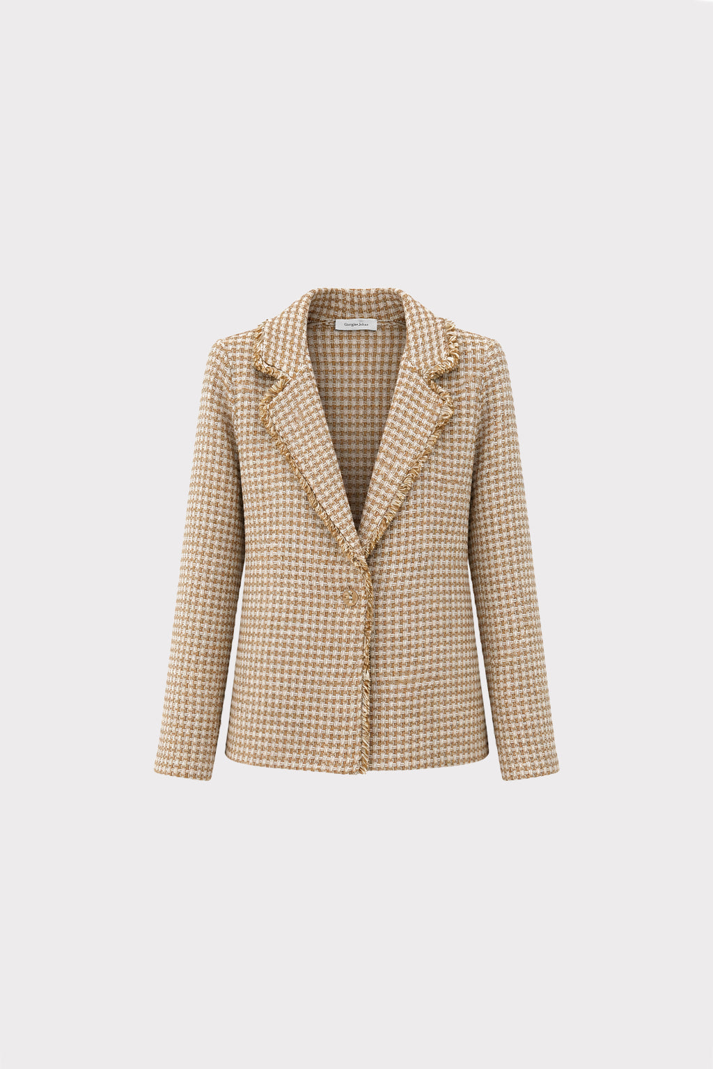 Blazer tweed trama check