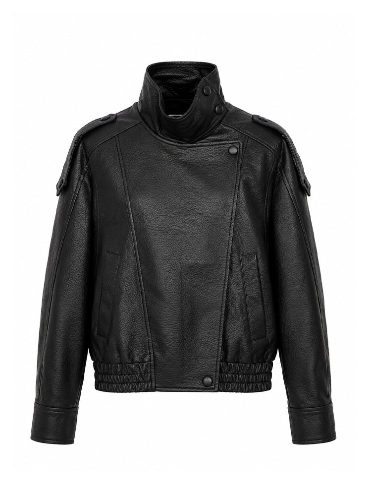 Giacca bomber over in ecopelle