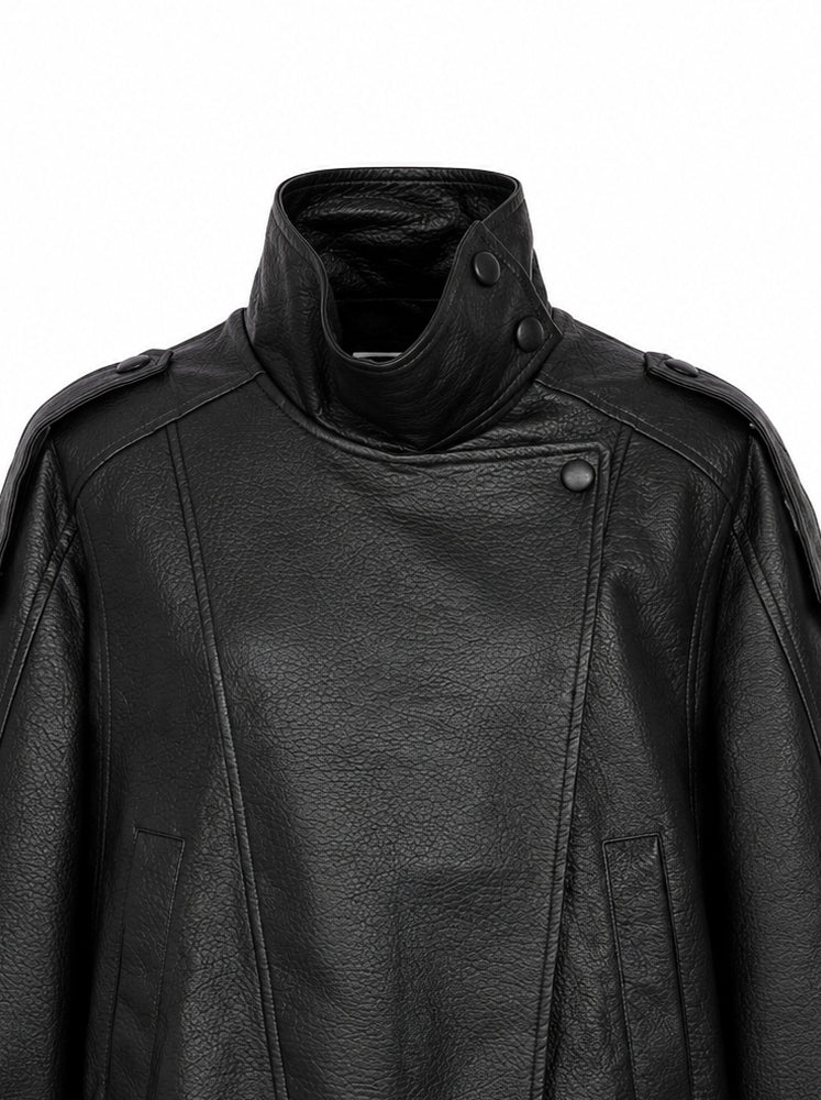 Giacca bomber over in ecopelle