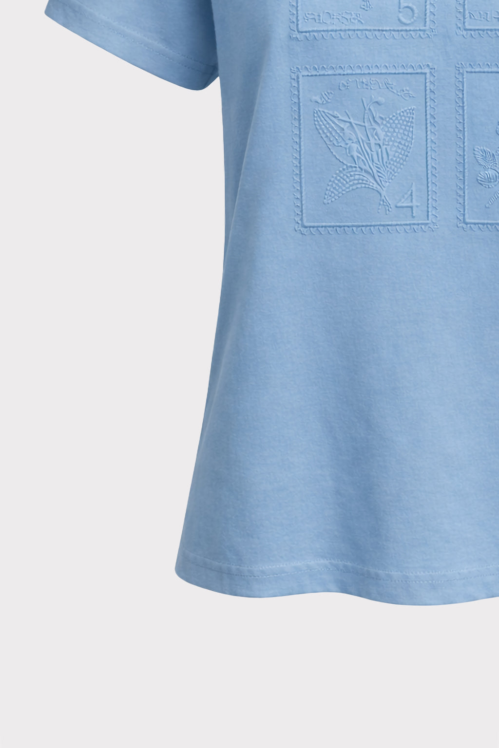 T shirt ricamo geometrico