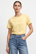 T shirt ricamo geometrico