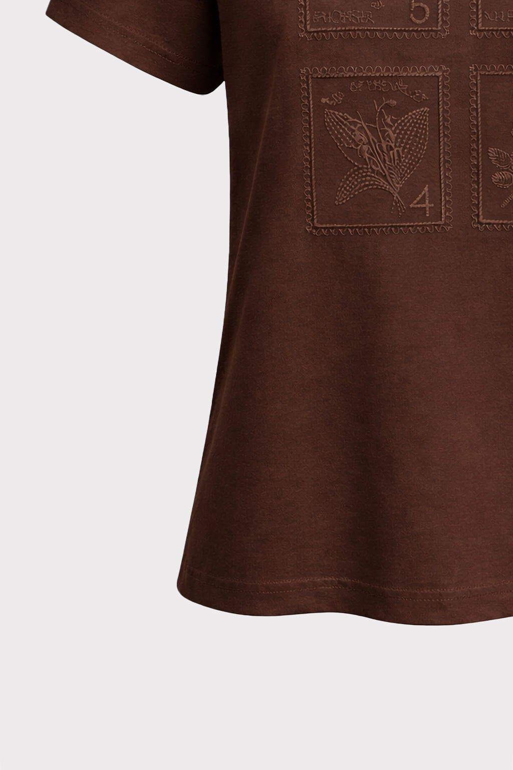 T shirt ricamo geometrico