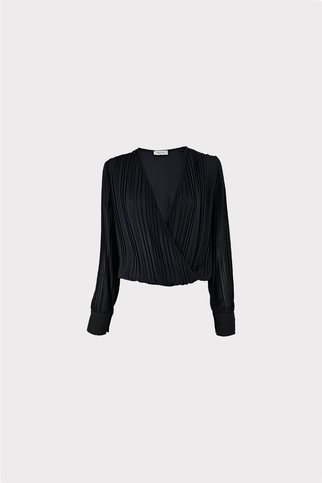 Blusa incrocio plisse'