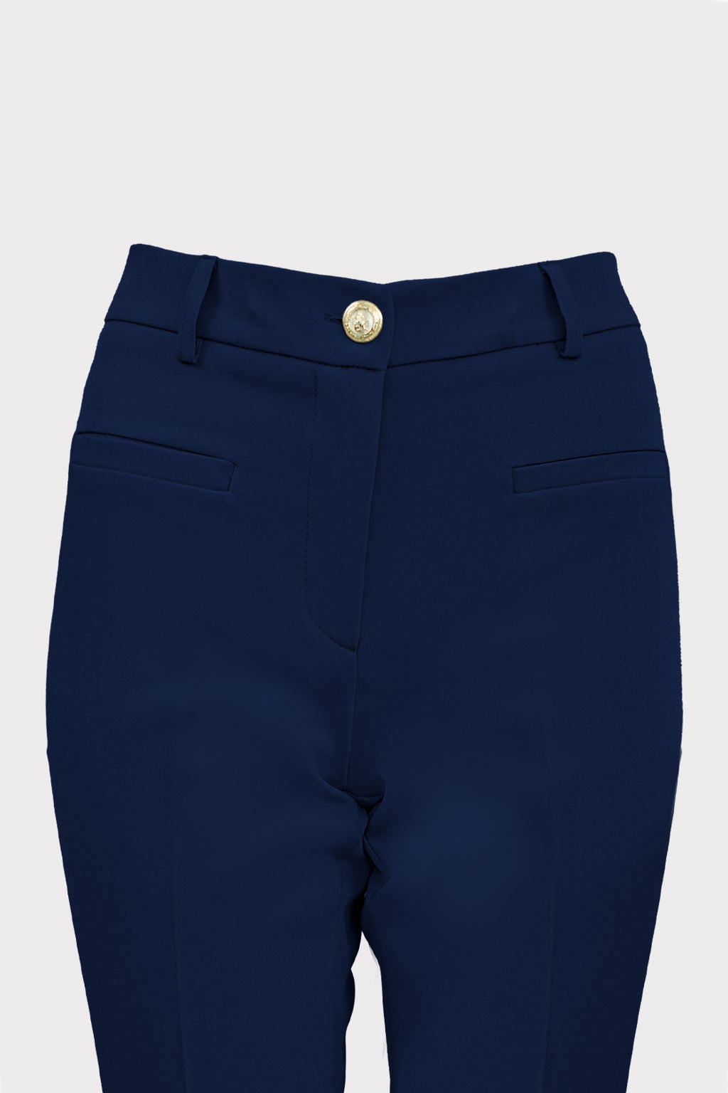 Pantalone a zampa con frisi