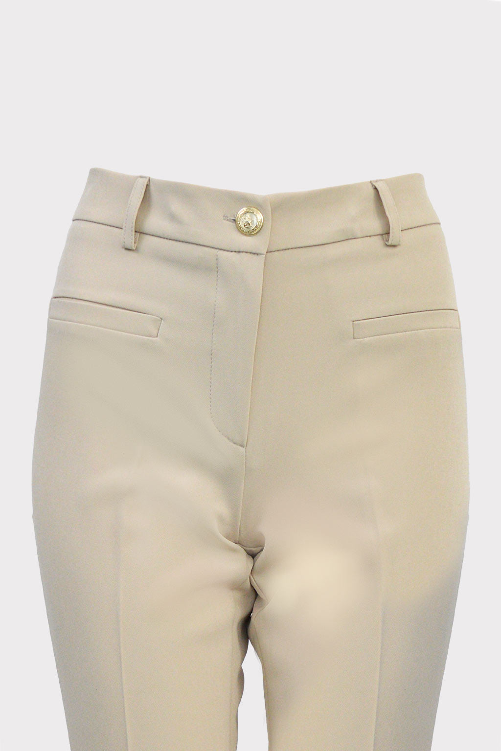Pantalone a zampa con frisi