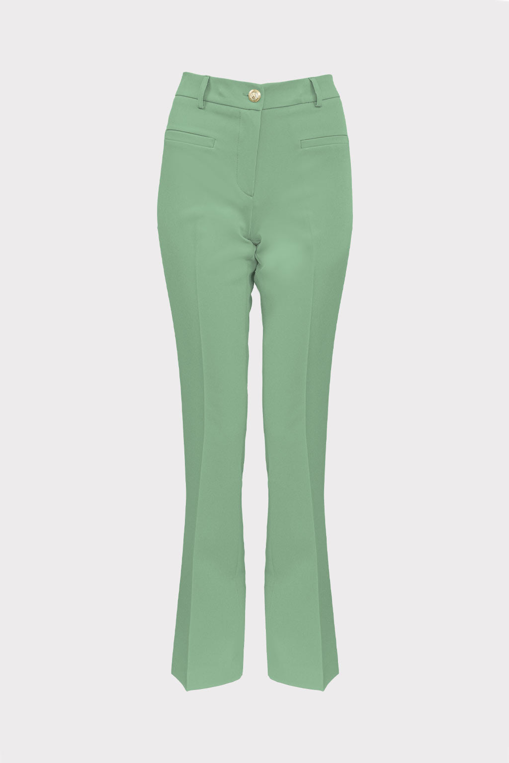 Pantalone a zampa con frisi