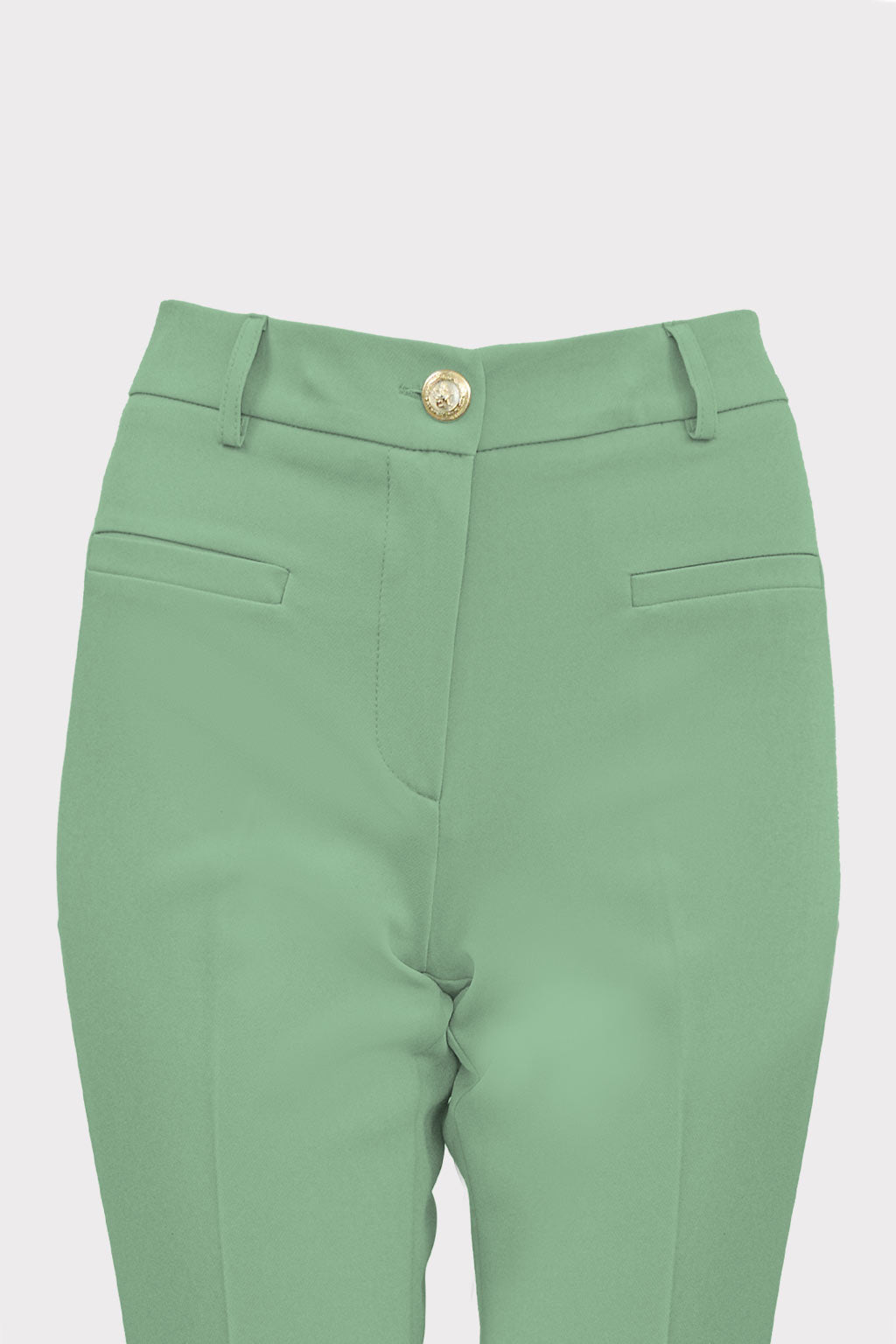 Pantalone a zampa con frisi