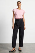 Pantalone wide leg con cintura